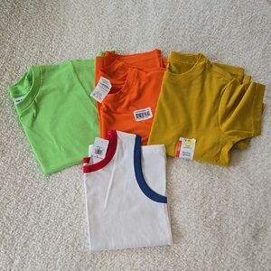 NWT Kids T-Shirts in Green, Orange, Yellow, and Red/White/Blue